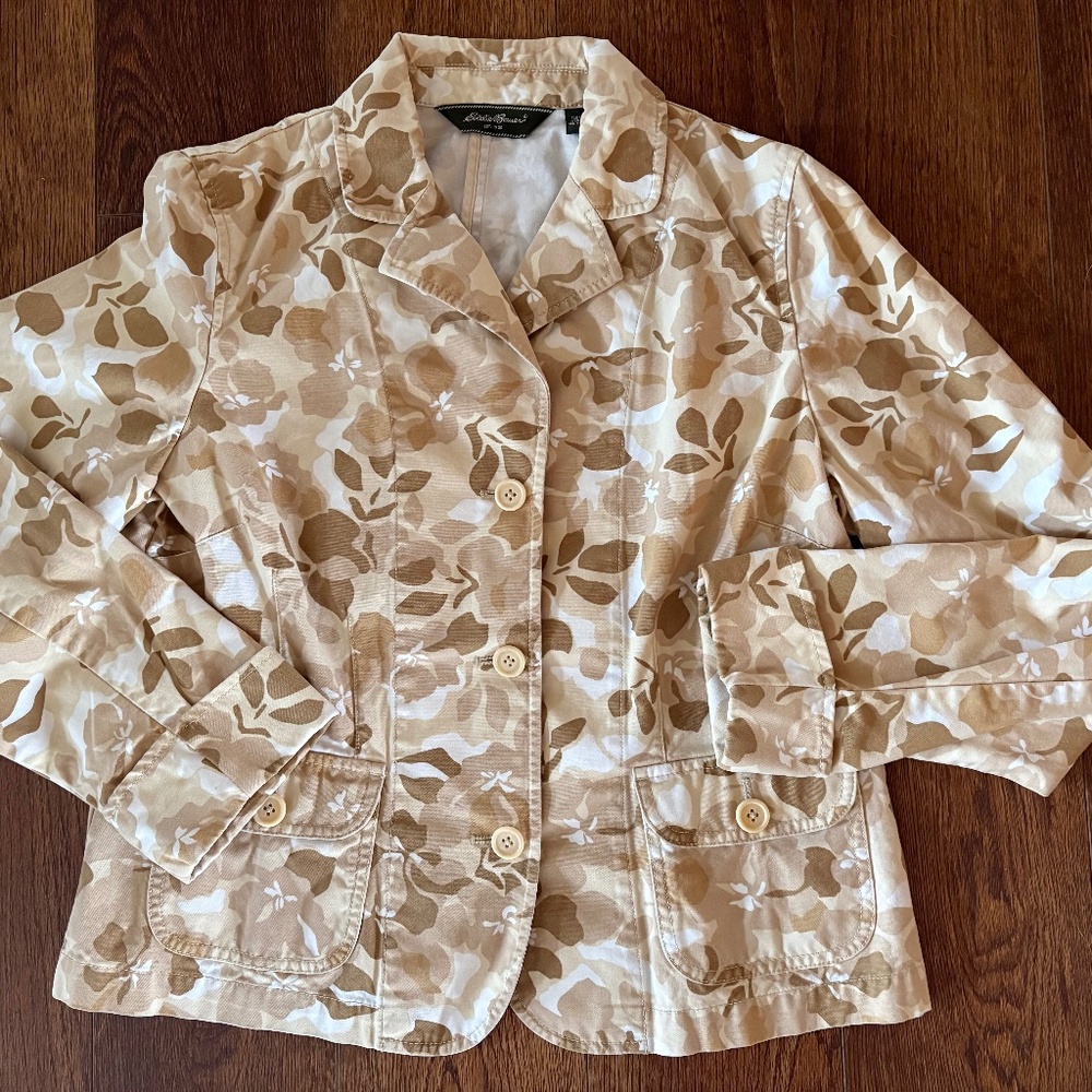 Eddie Bauer Floral Blazer Jacket